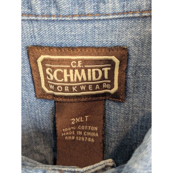 C.E. Schmidt Workwear Button Down Shirt Men's Size 2XLT - Picture 5 of 14